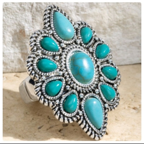 Boho Western adjustable Navajo Ring - Picture 5 of 9